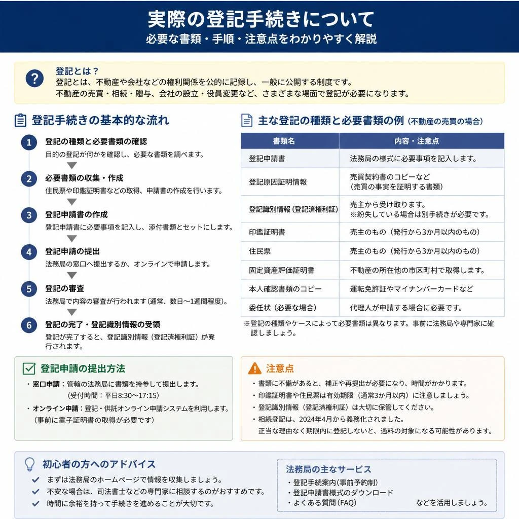 登記手続きの流れとポイント