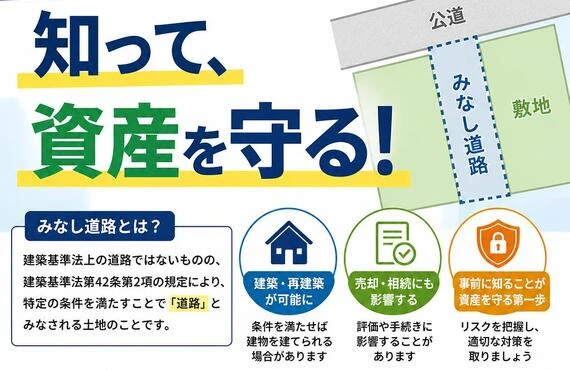 「みなし道路」について知って、資産を守る!