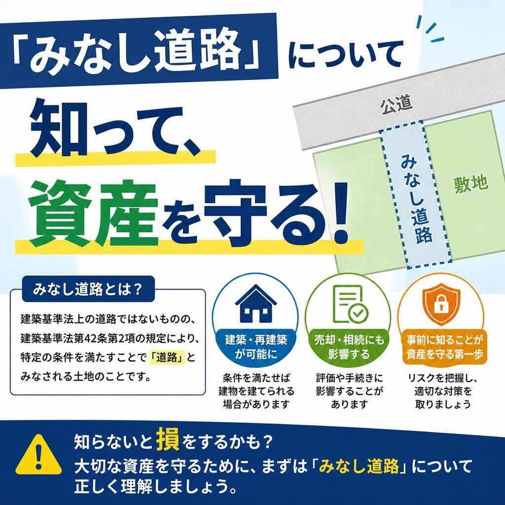 「みなし道路」について知って、資産を守る!