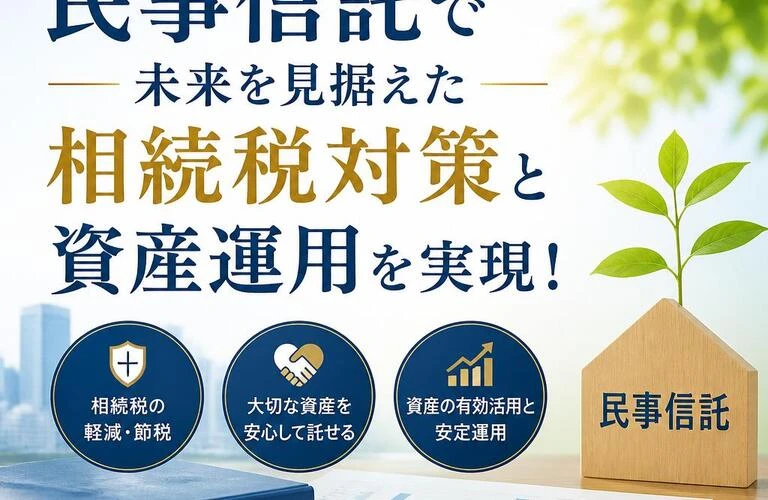 「民事信託で未来を見据えた相続税対策と資産運用を実現！」
