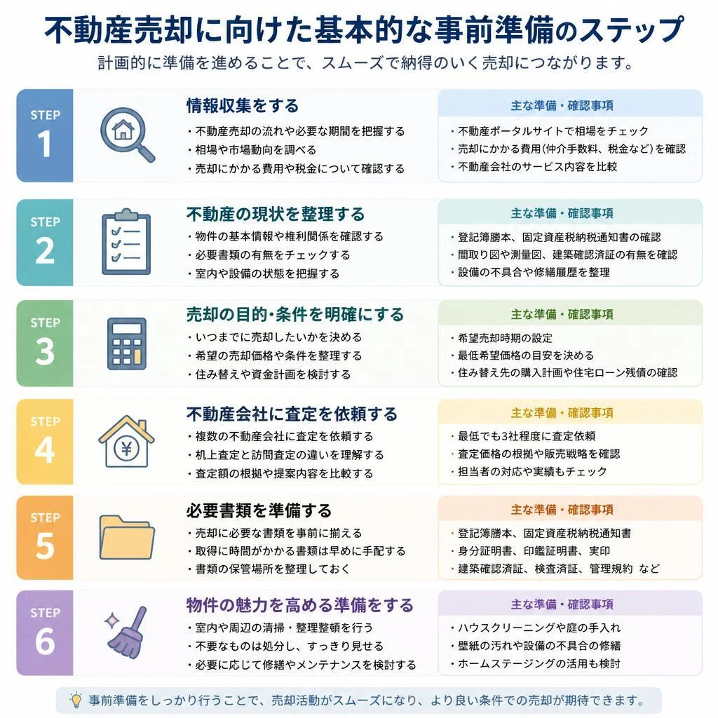 事前準備の基本ステップ