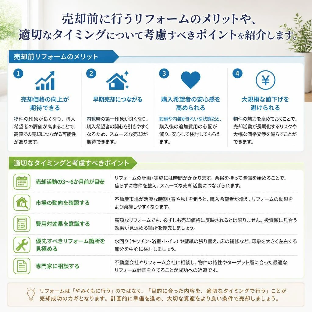 リフォームの効果とタイミング