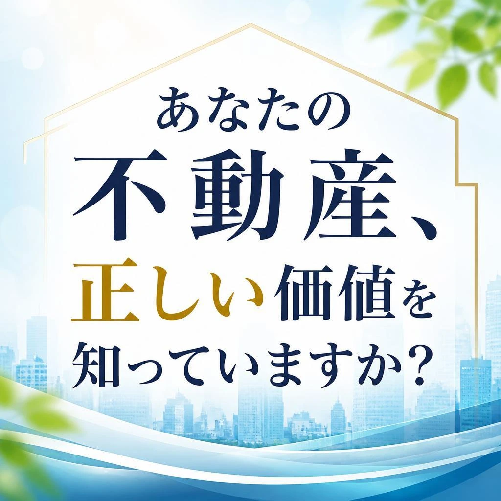 「あなたの不動産、正しい価値を知っていますか？」