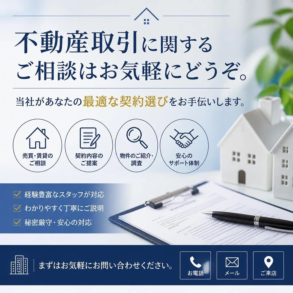 7. お問い合わせ - あなたの不動産取引をサポートします！