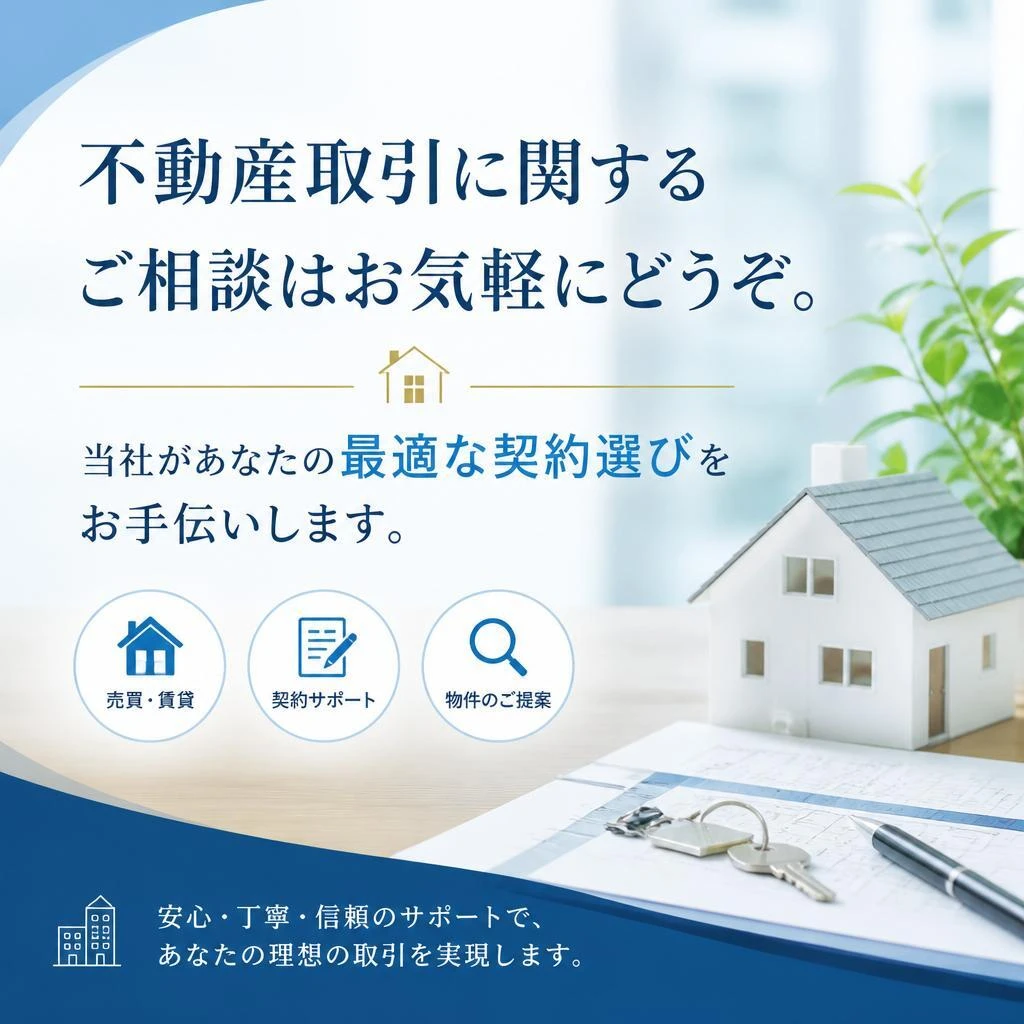 7. お問い合わせ - あなたの不動産取引をサポートします！