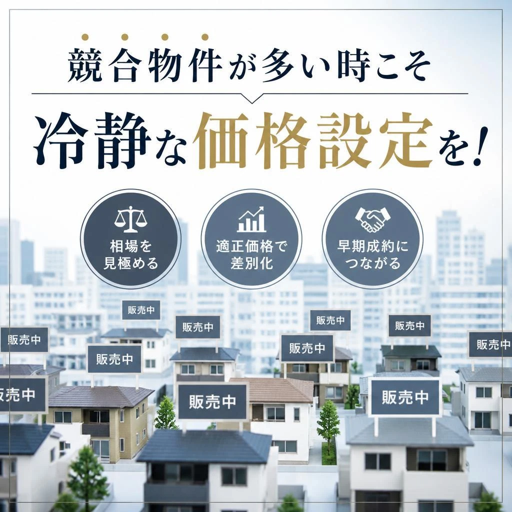 競合物件が多い時こそ冷静な価格設定を！