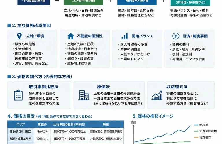 不動産の価格、あなたは理解していますか？