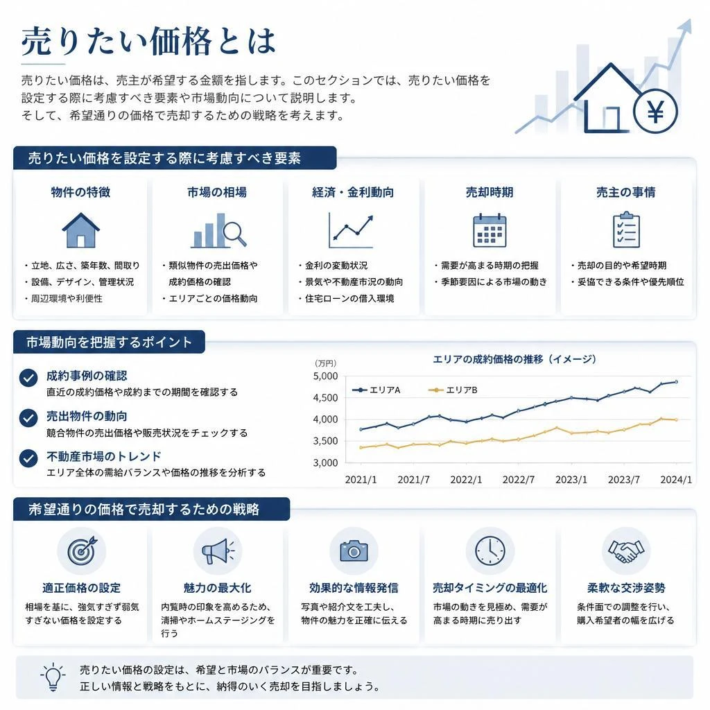 売りたい価格の設定方法