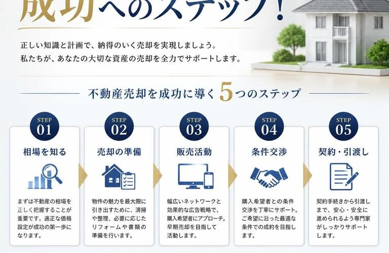 不動産売却の専門家が贈る、成功へのステップ！