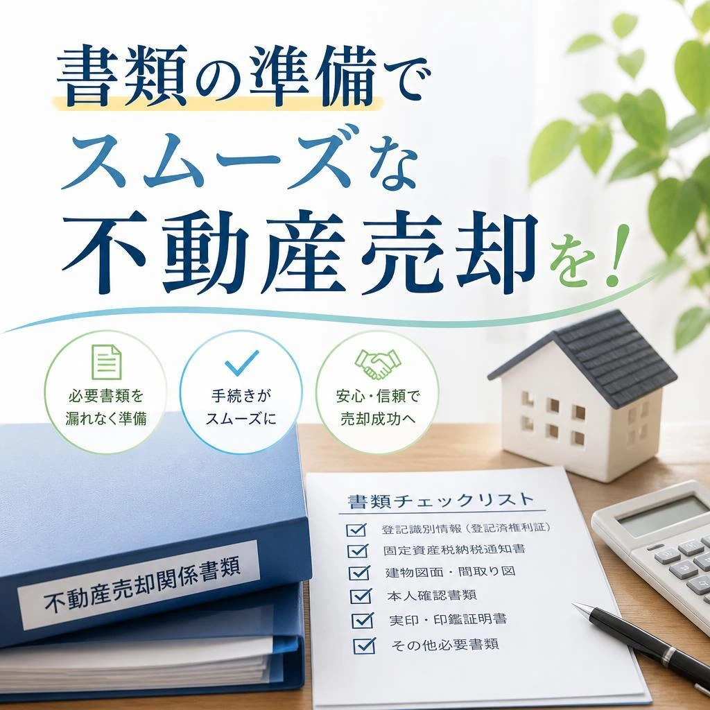 書類の準備でスムーズな不動産売却を！