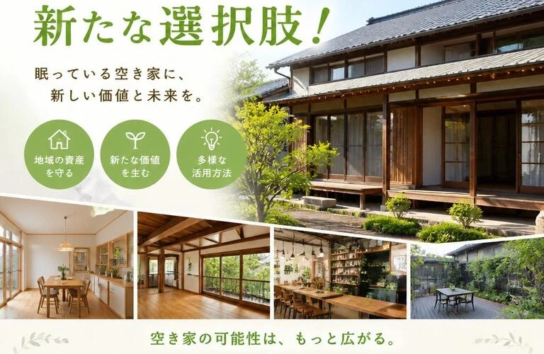 空き家を有効活用する新たな選択肢！