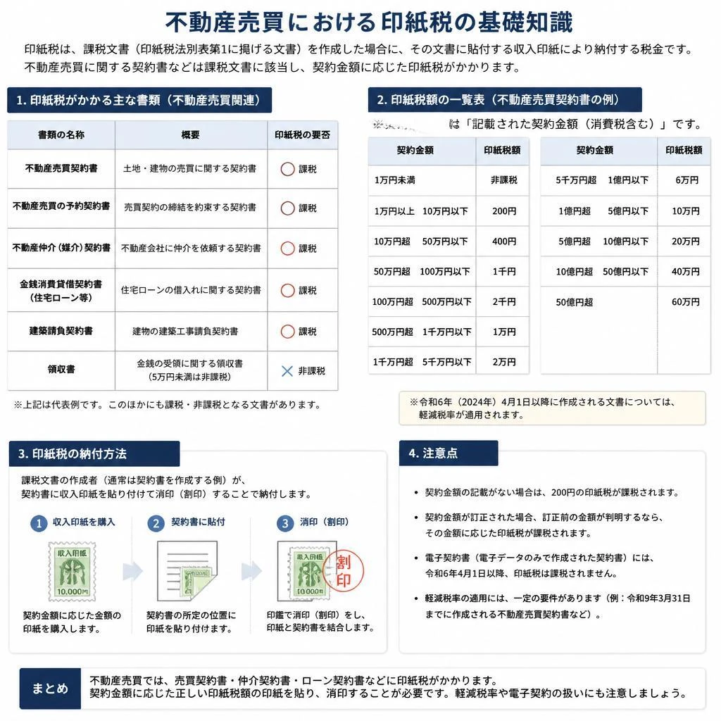 不動産売買における印紙税の発生場面