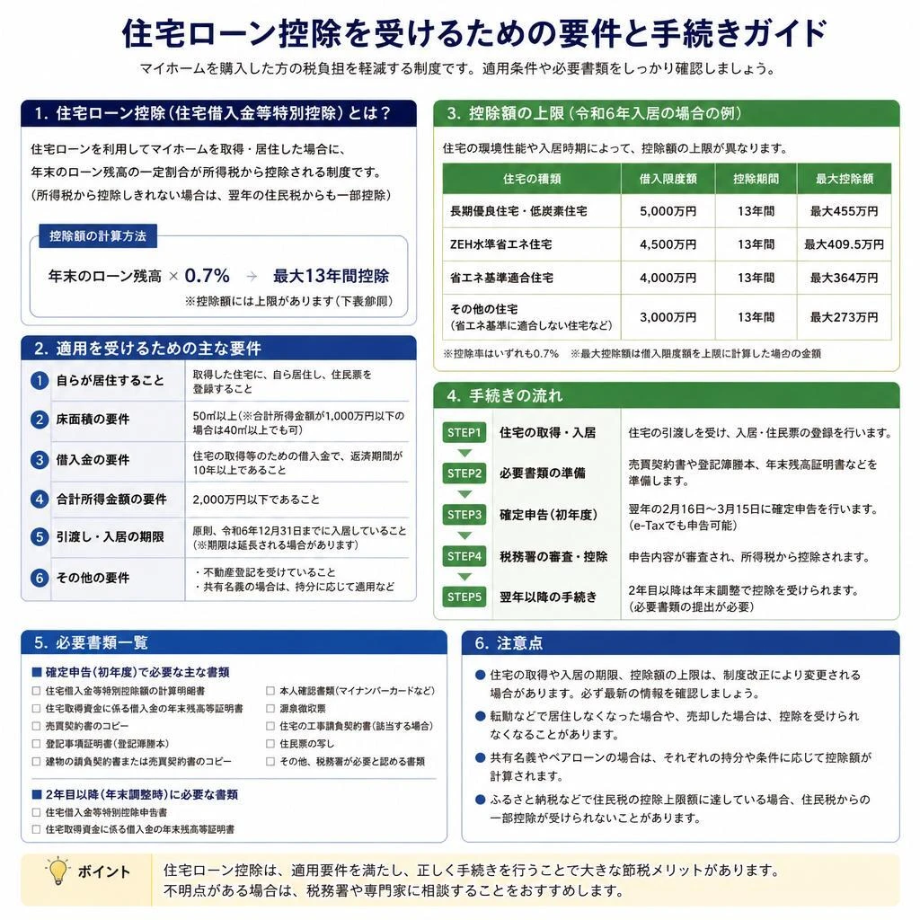 控除の要件と手続き