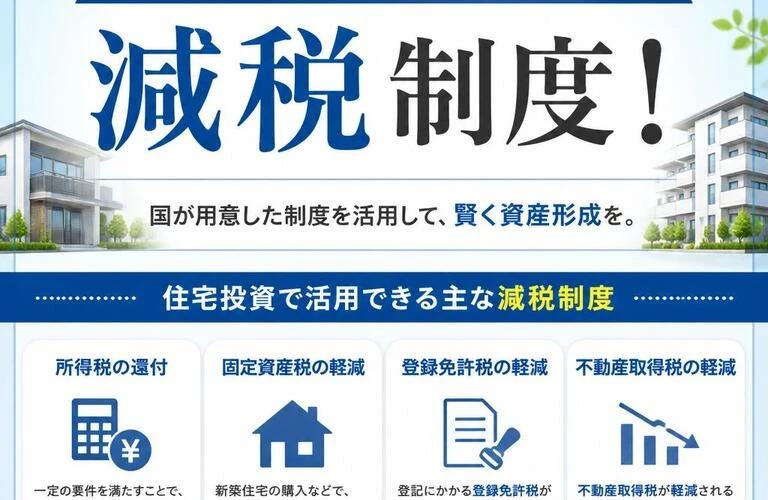 住宅投資をサポートする減税制度！