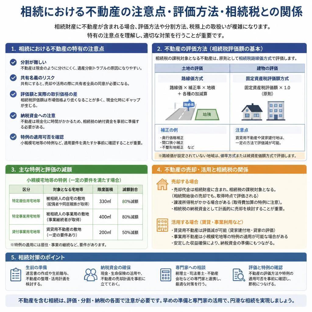 不動産相続における注意点