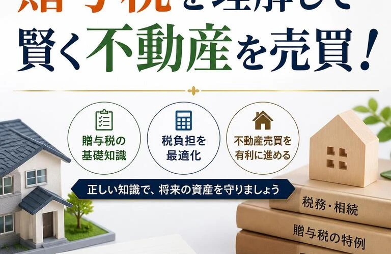 贈与税を理解して賢く不動産を売買！