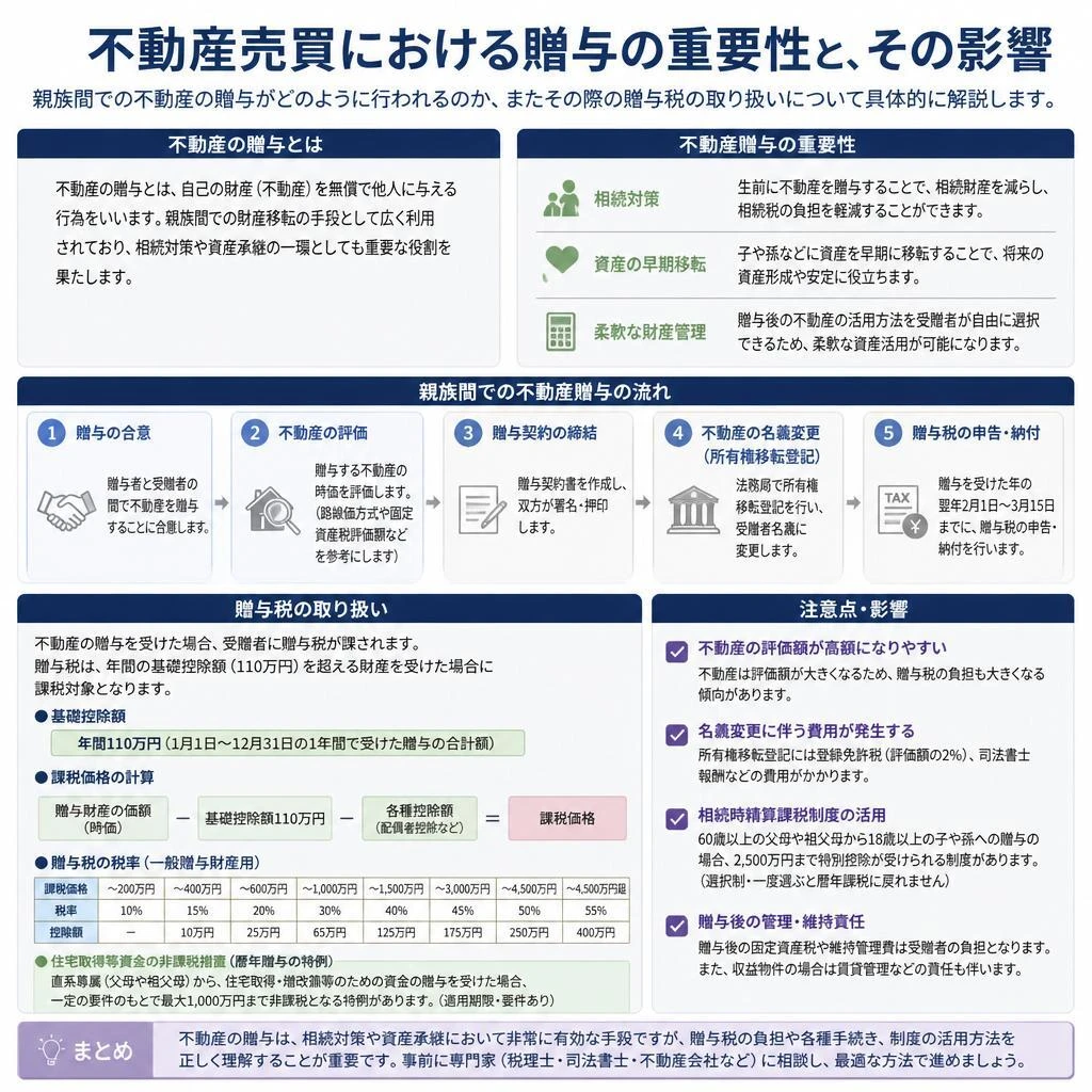 不動産取引と贈与の関係