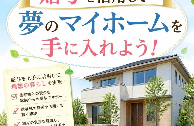 贈与を活用して夢のマイホームを手に入れよう！