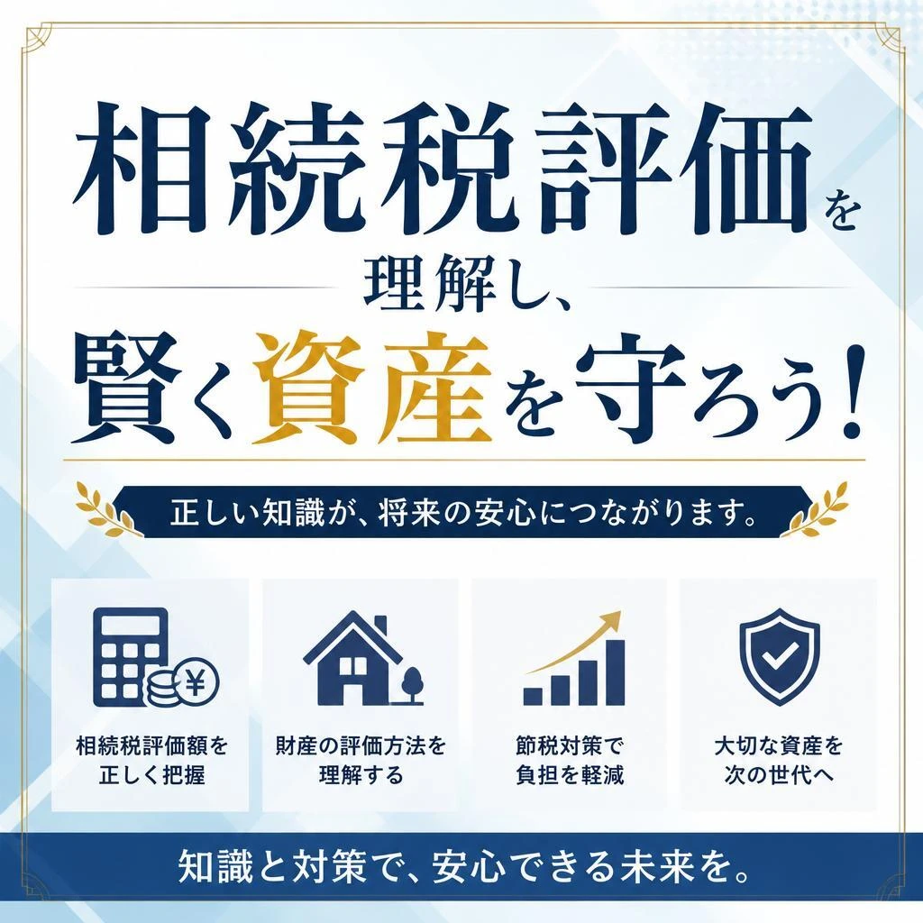 相続税評価を理解し、賢く資産を守ろう！