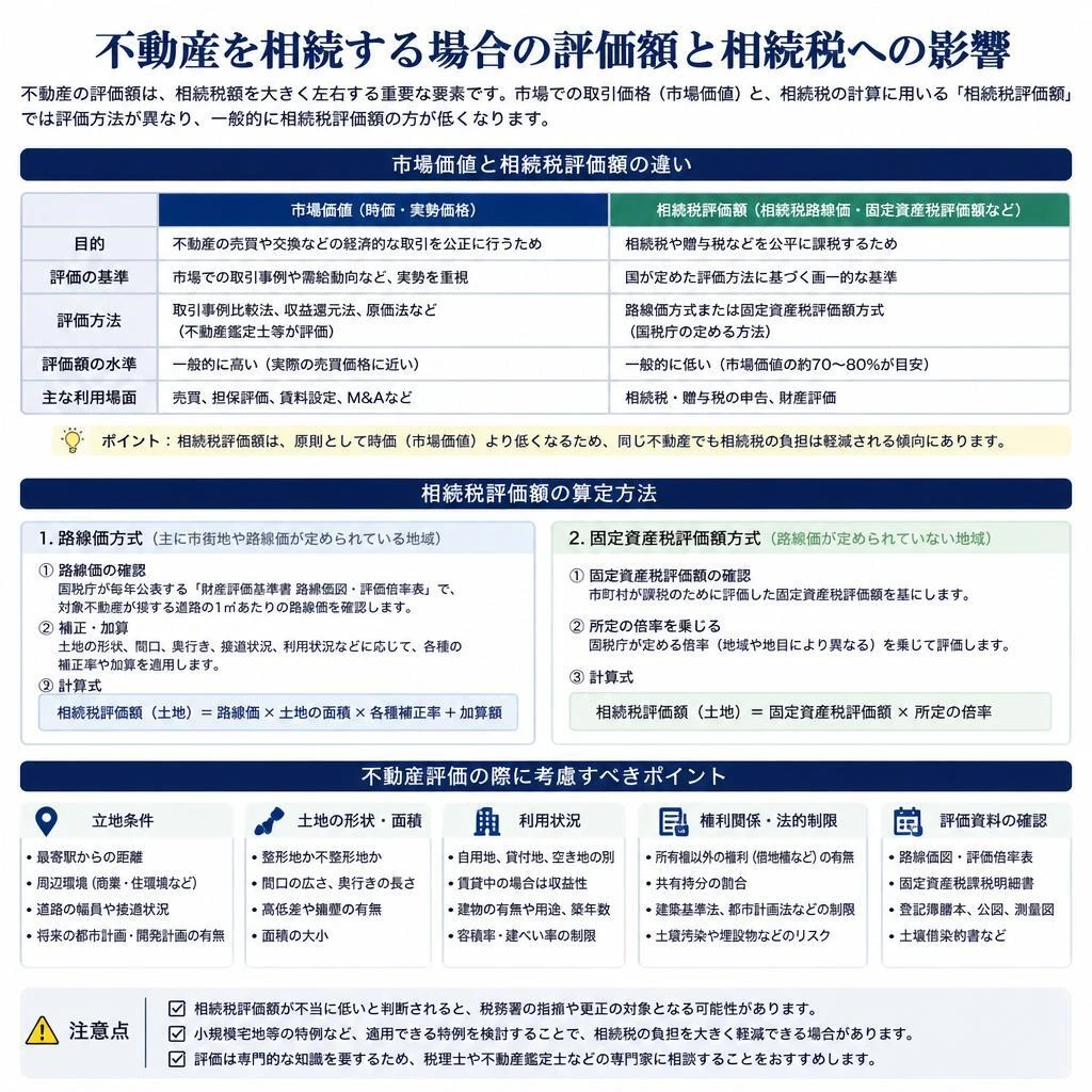 相続財産の評価：不動産が中心