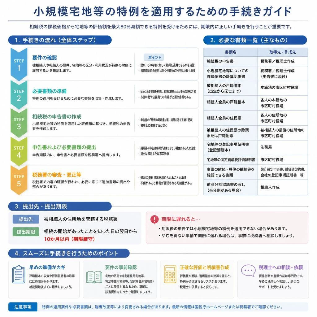 手続きの流れと必要書類