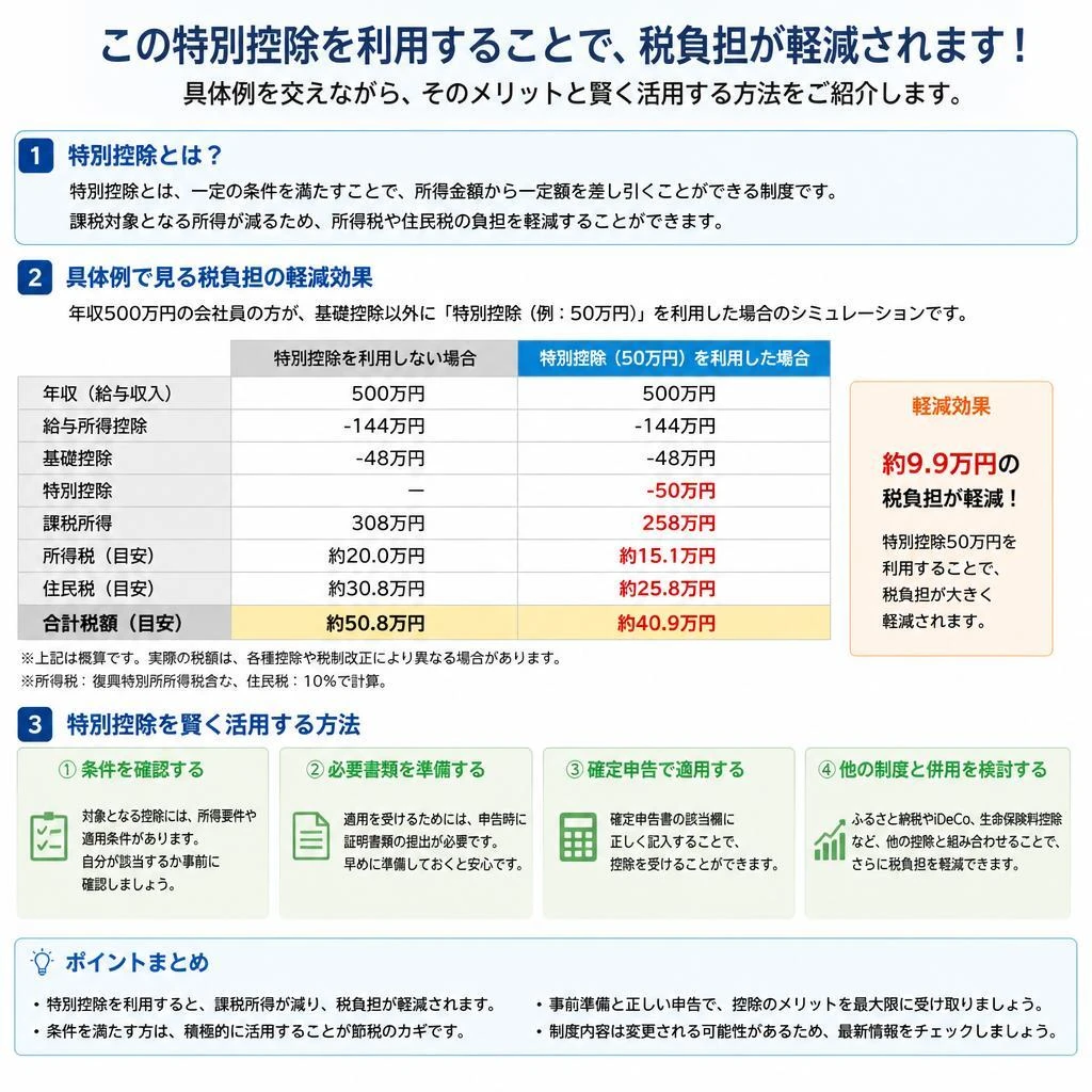 特別控除のメリットと活用方法