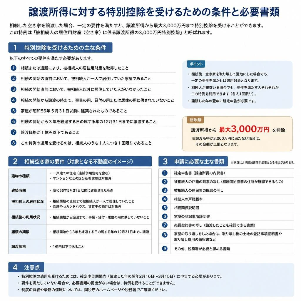 特別控除を受けるための条件