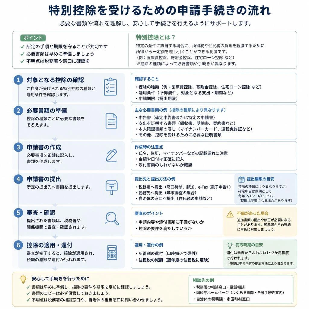 特別控除申請の流れ
