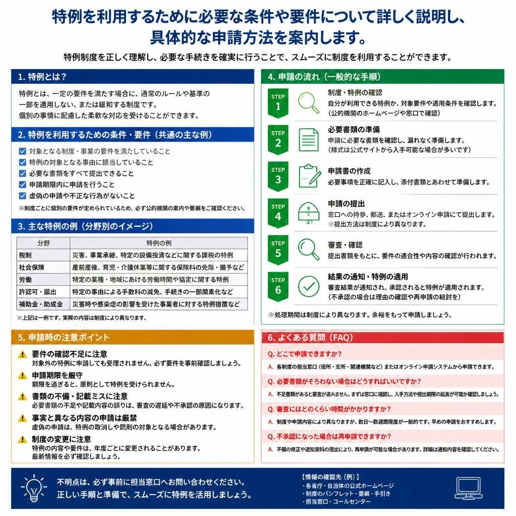 制度の要件と申請方法