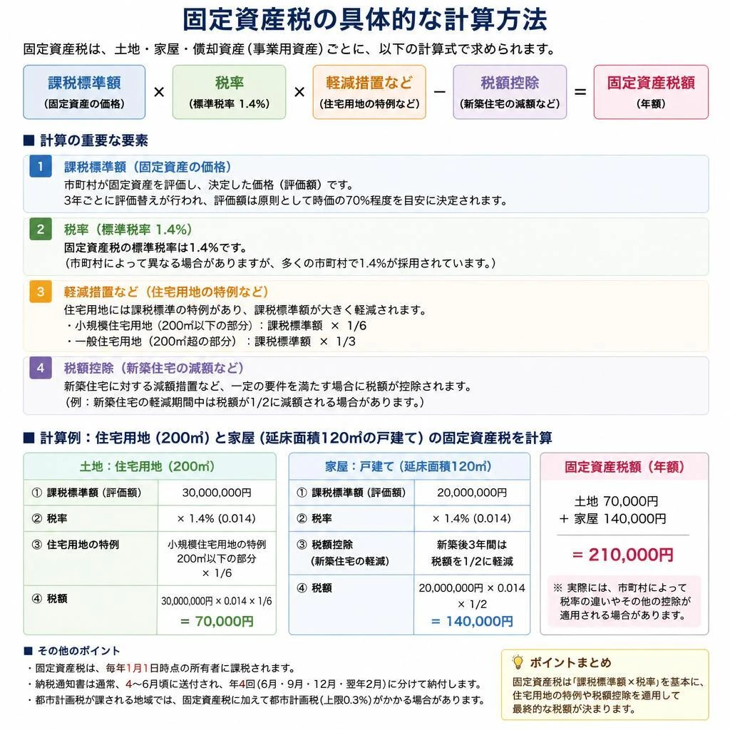 2. 固定資産税の計算方法