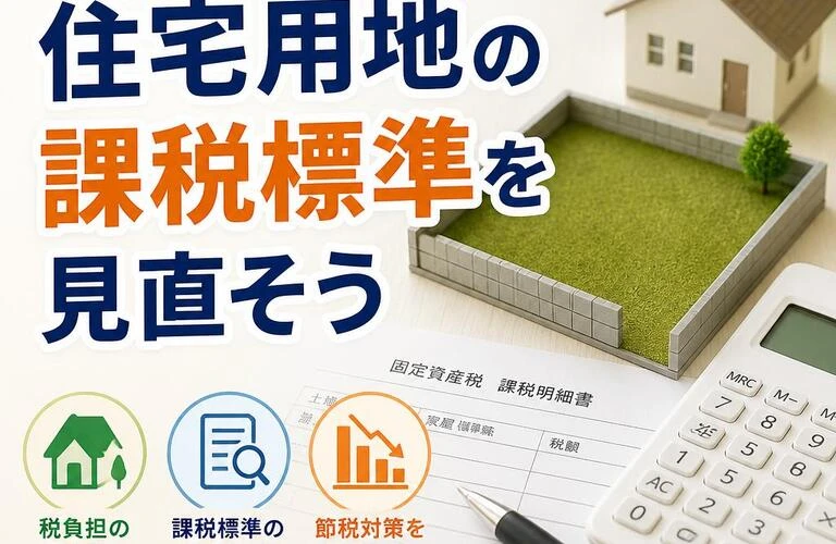 税金を賢く節約！住宅用地の課税標準を見直そう