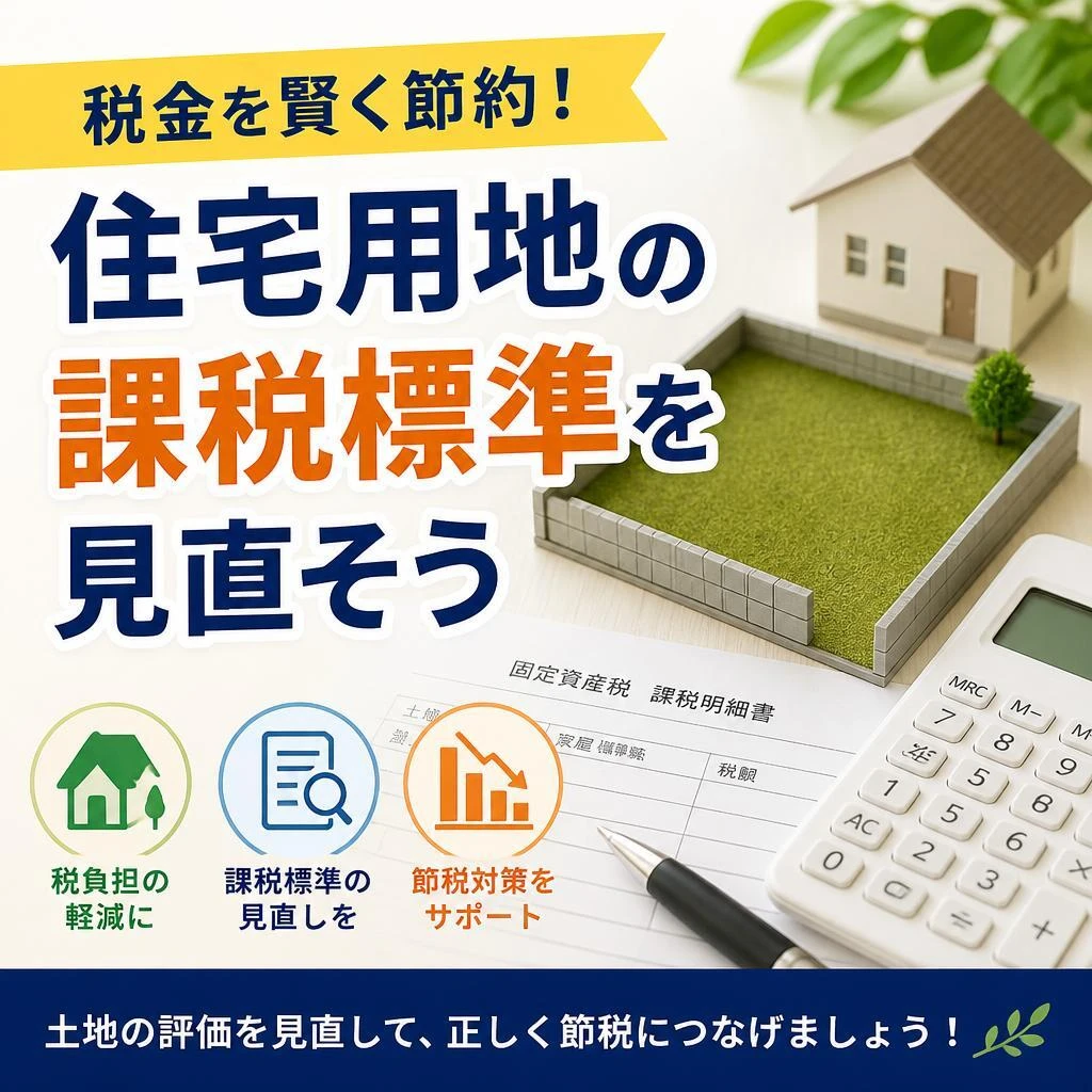 税金を賢く節約！住宅用地の課税標準を見直そう