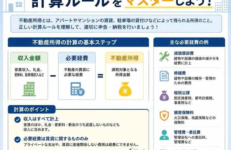 不動産所得の計算ルールをマスターしよう！