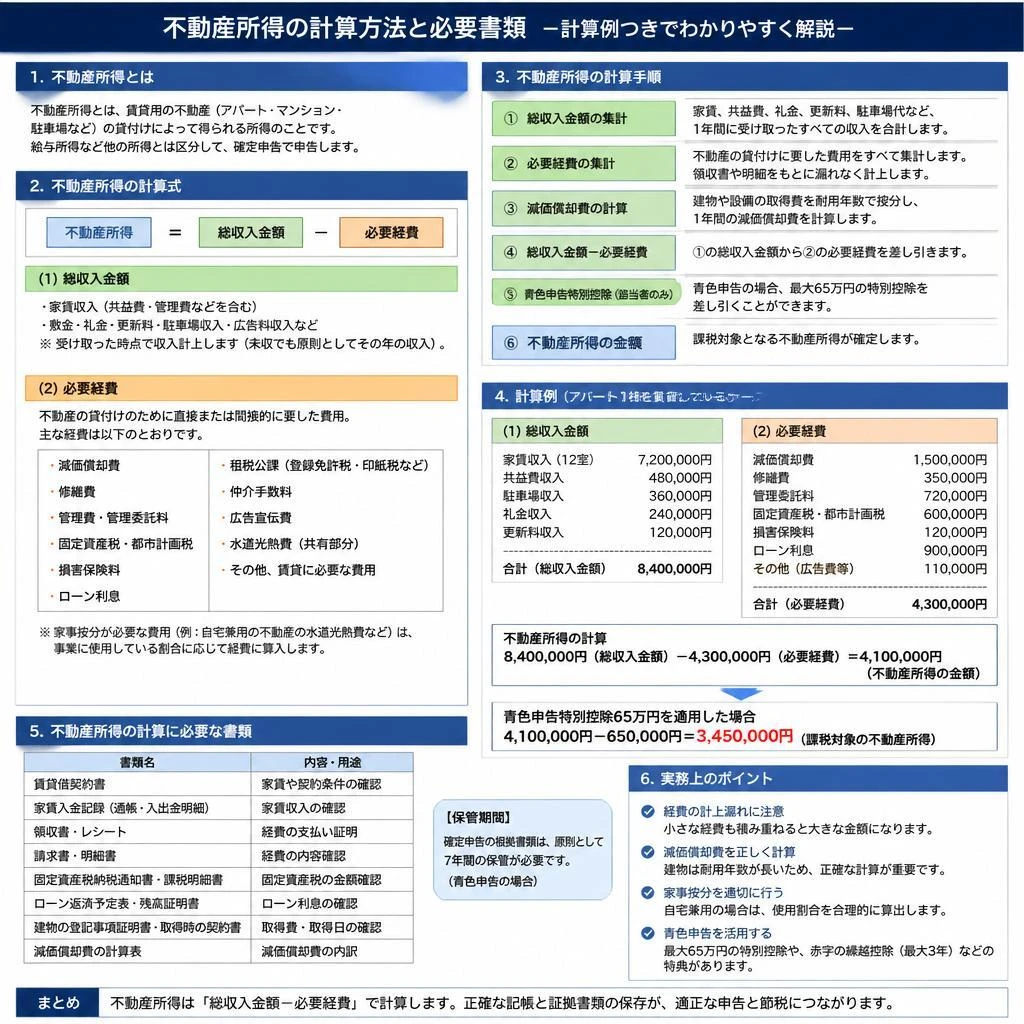 不動産所得の計算方法