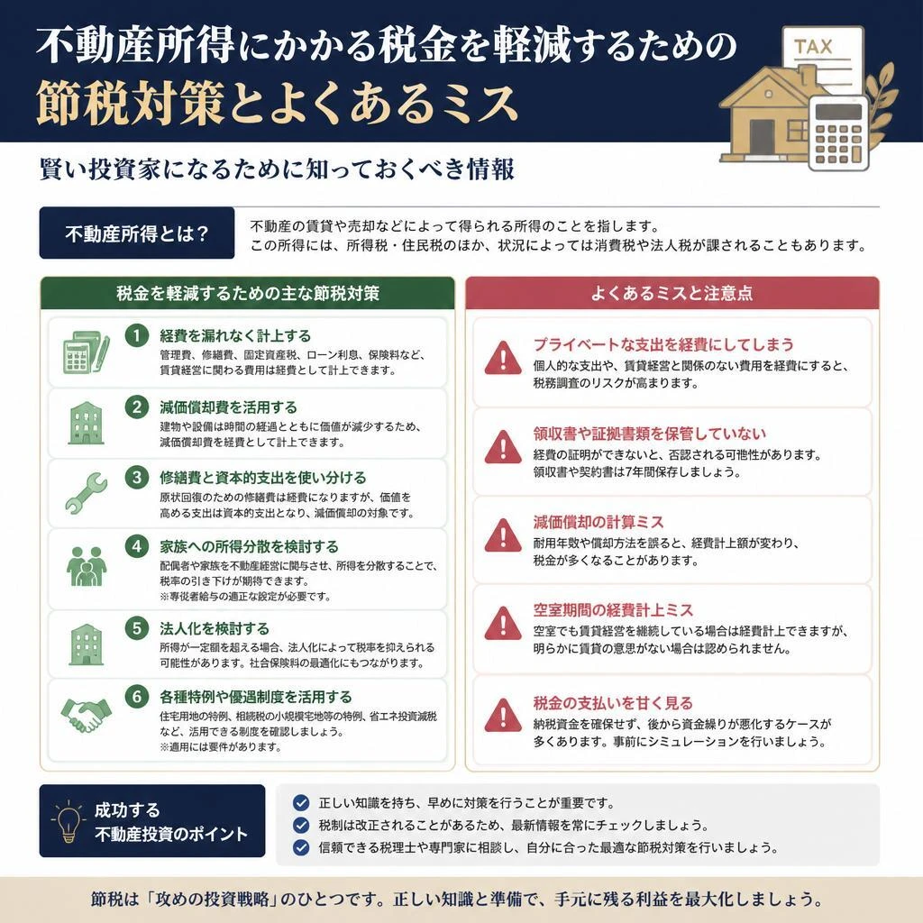 節税対策と注意すべきポイント