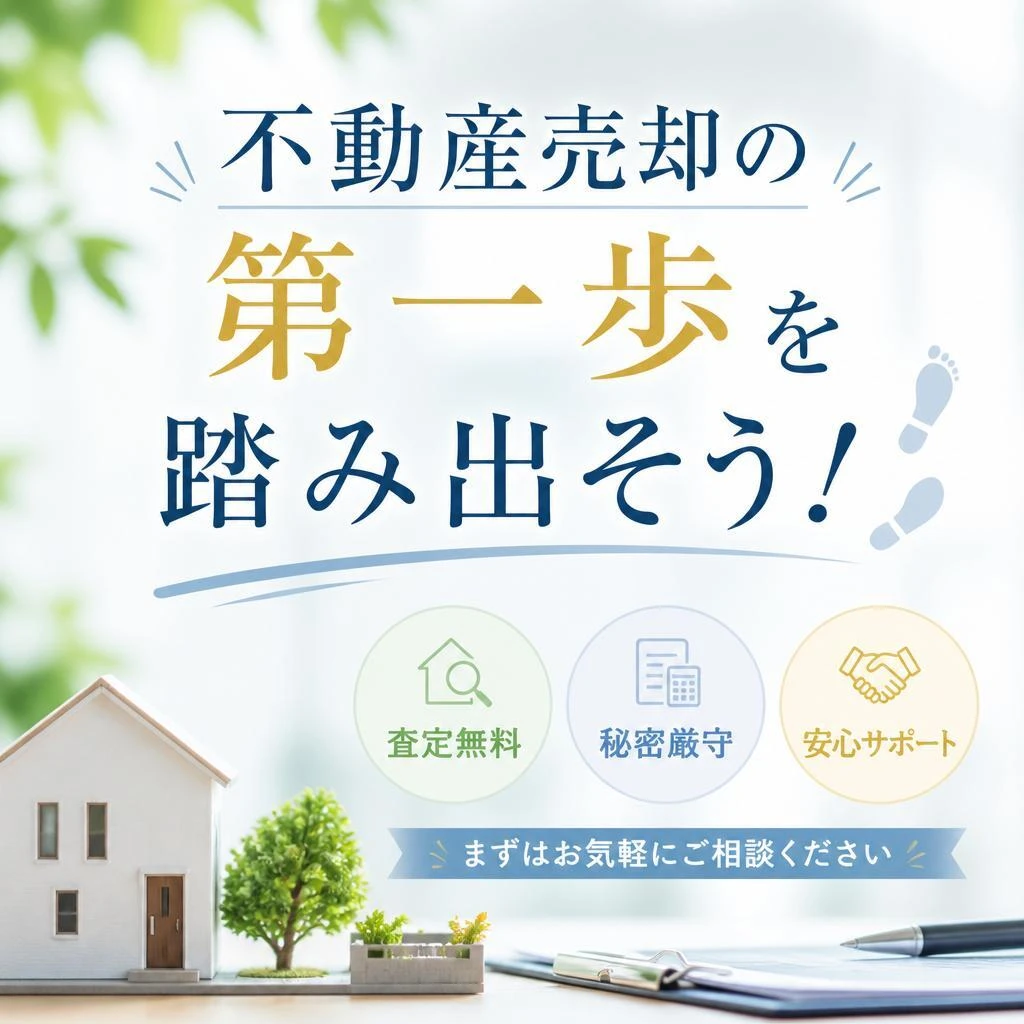 不動産売却の第一歩を踏み出そう！