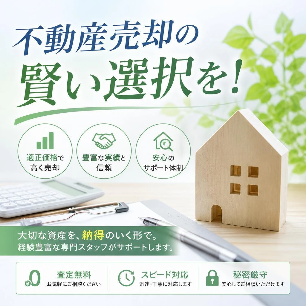 不動産売却の賢い選択を！