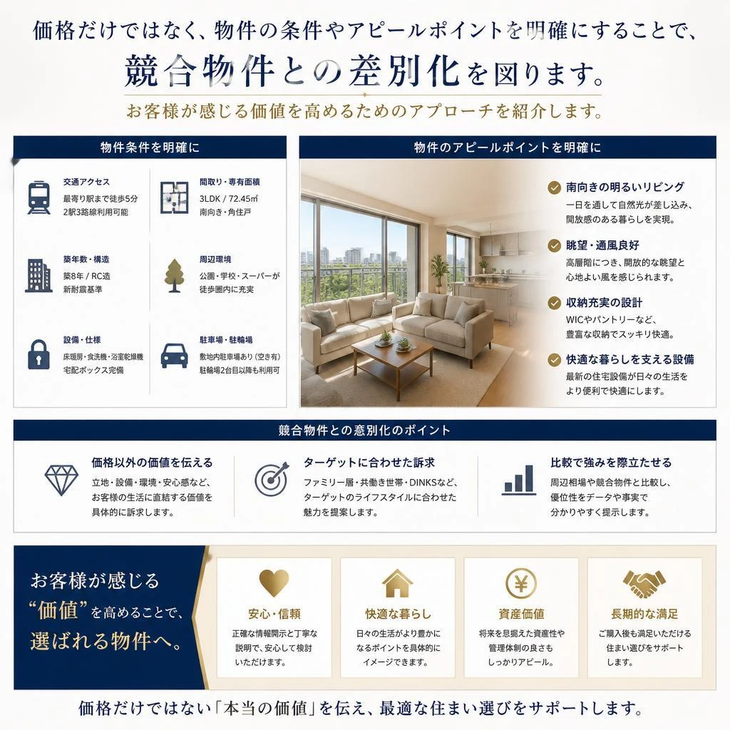 競合と差別化するためのポイント