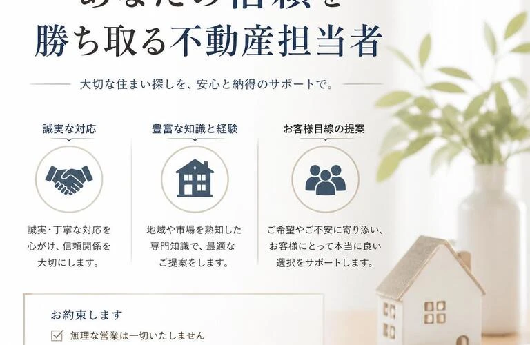 あなたの信頼を勝ち取る不動産担当者
