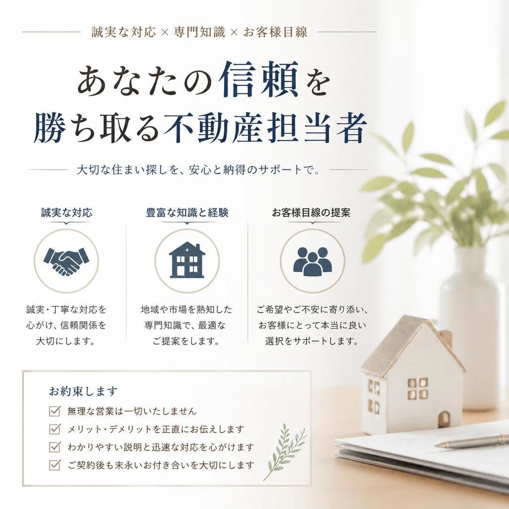 あなたの信頼を勝ち取る不動産担当者