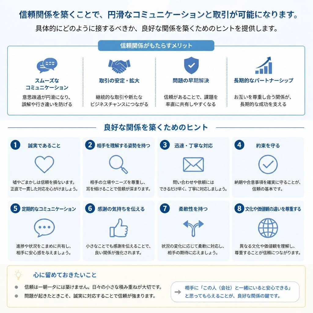 4. 担当者との良好な関係を築く方法