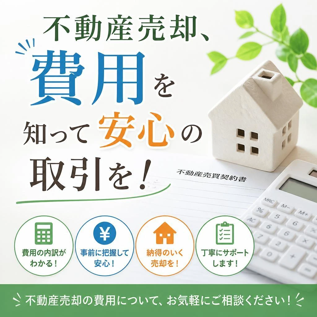 不動産売却、費用を知って安心の取引を！
