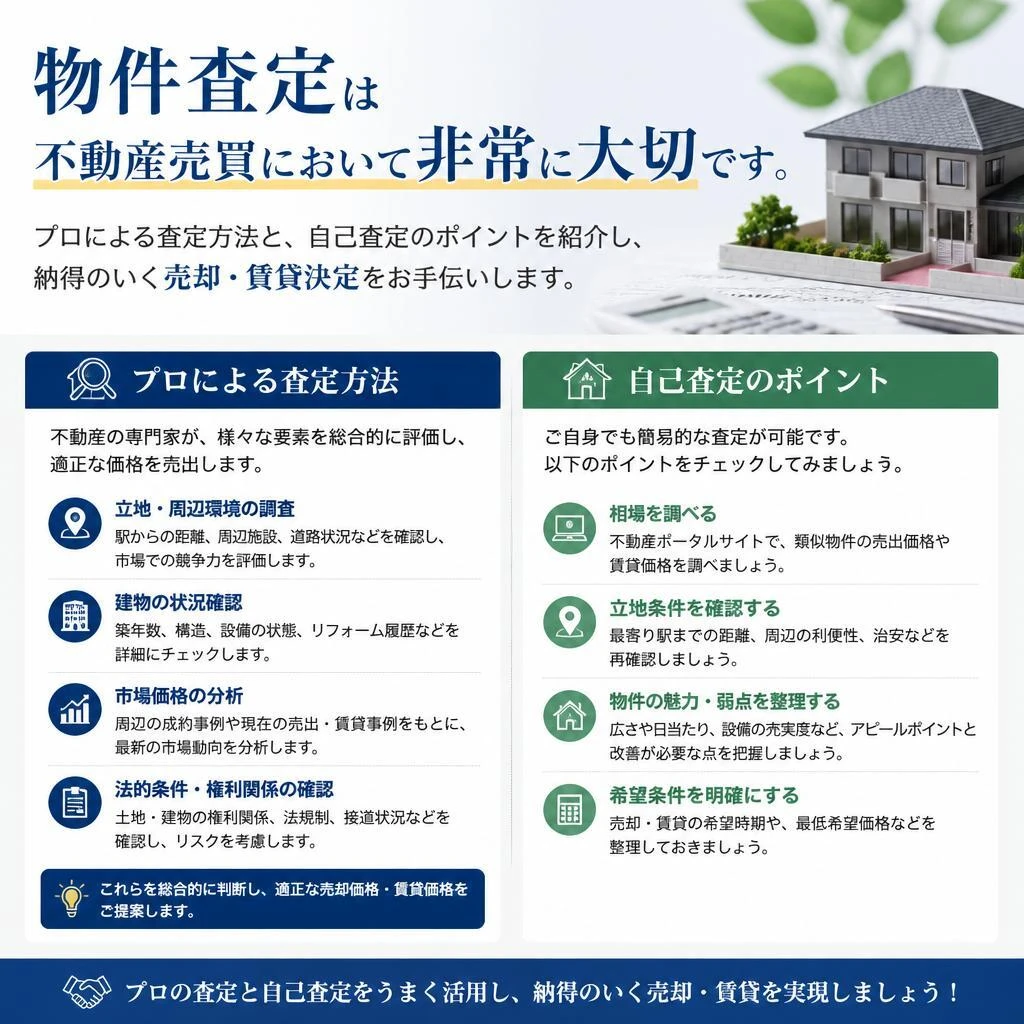 物件査定の重要性！最適な選択肢を見極める