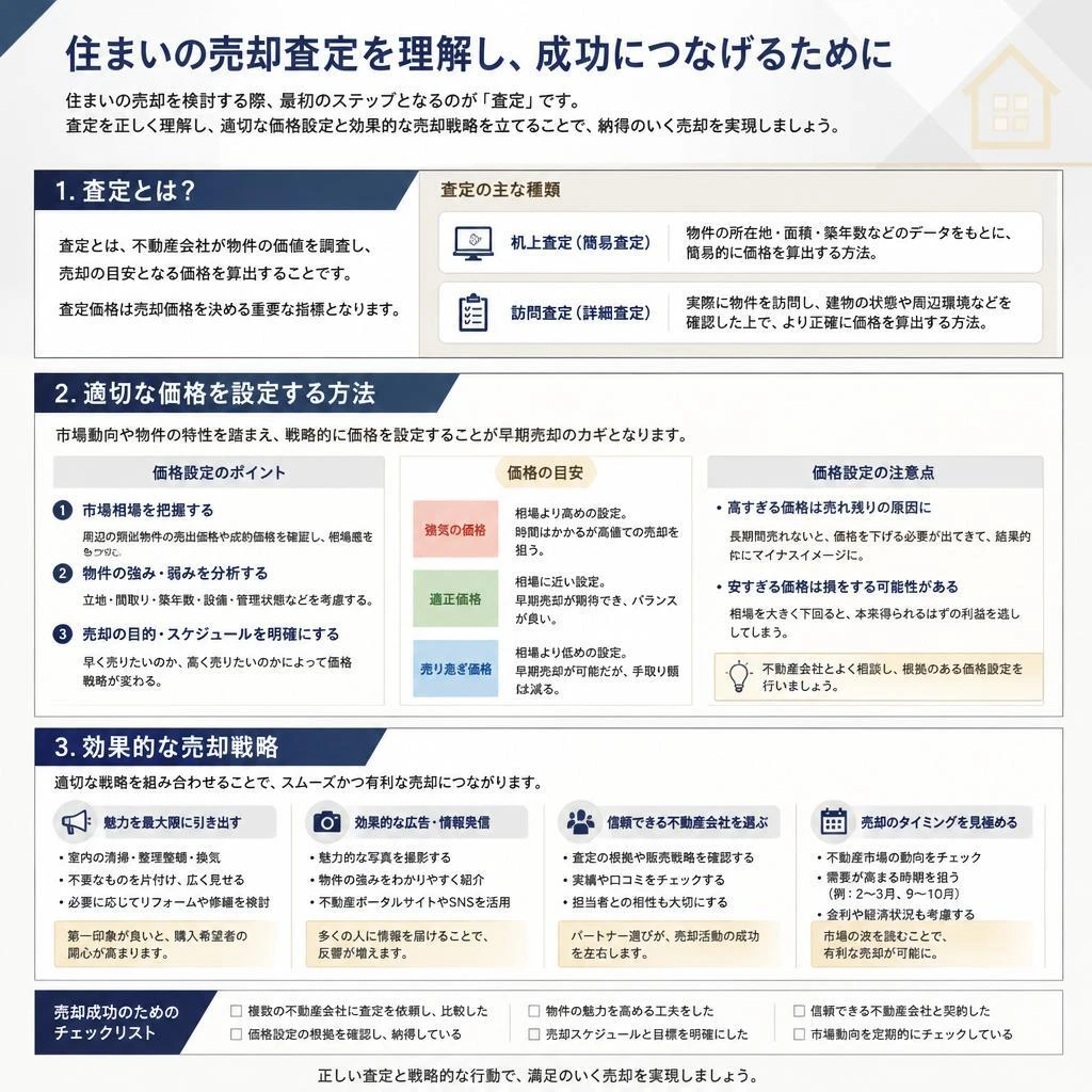 不動産の査定と売却方法