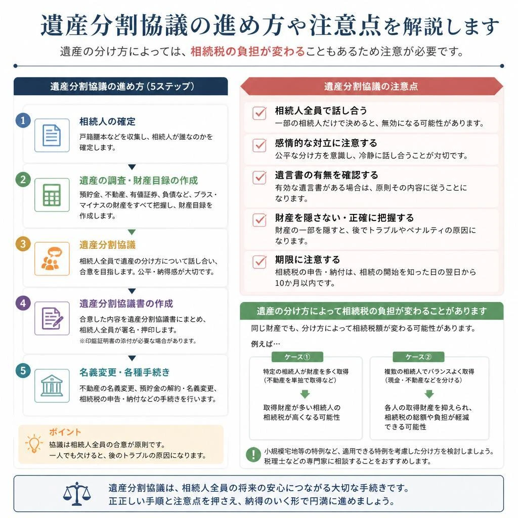 遺産分割協議の流れ