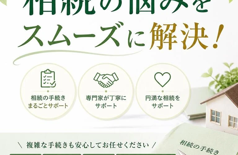 相続の悩みをスムーズに解決！