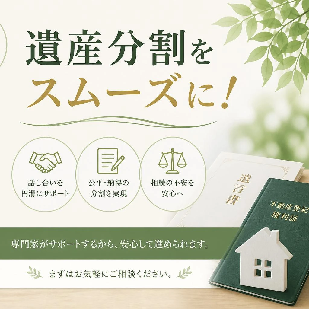 遺産分割をスムーズに！