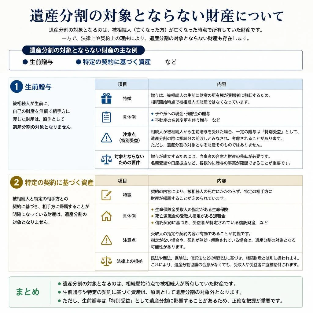 分割対象外の財産とは？