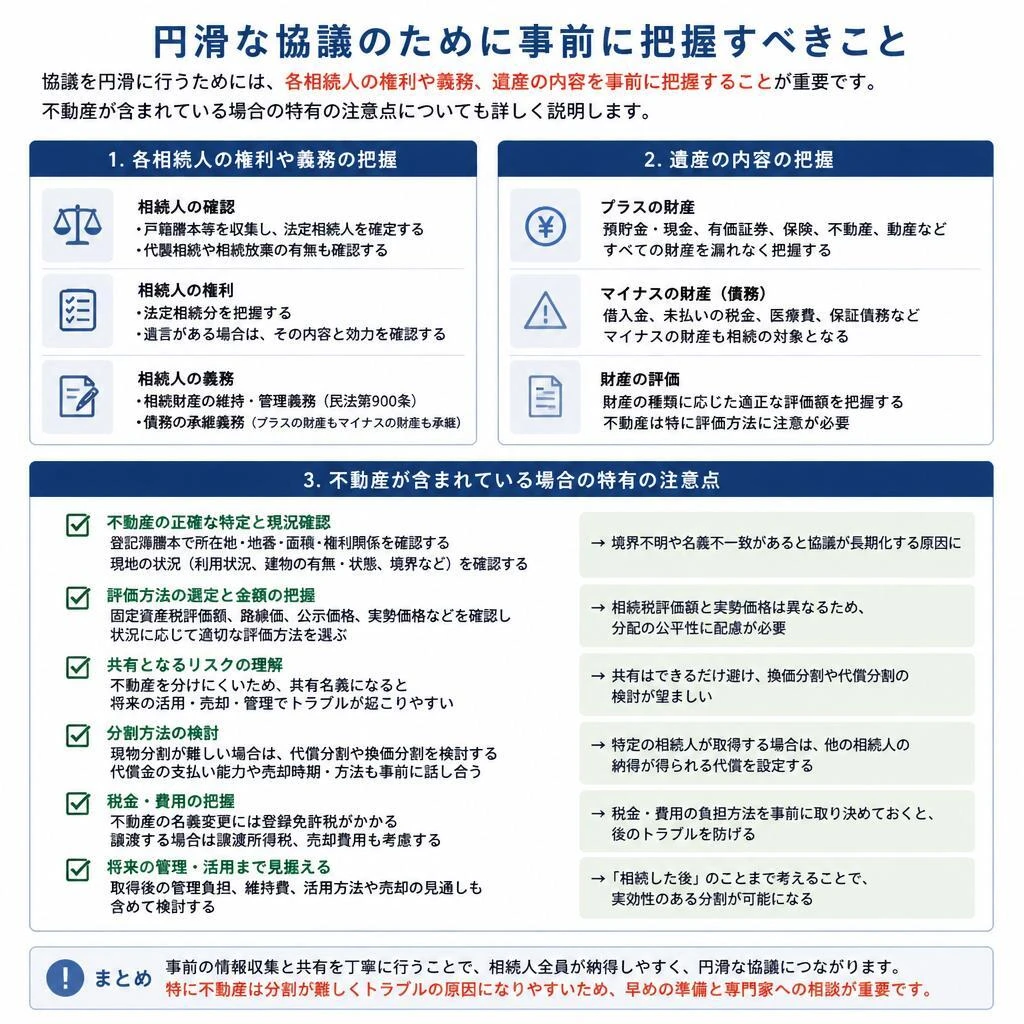 協議を始める前に知っておくべきこと
