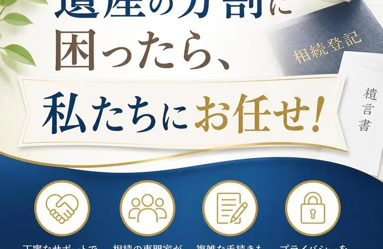 遺産の分割に困ったら、私たちにお任せ！